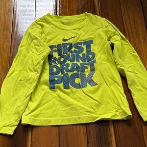 Nike Kids Bright Yellow Long Sleeve Tee